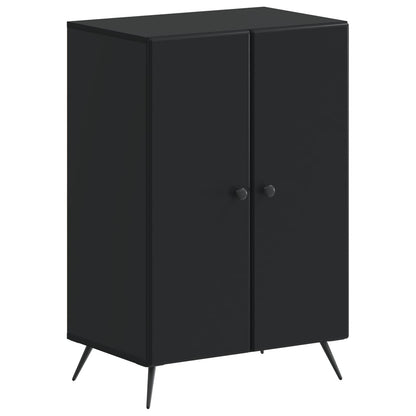 Schoenenkast BREDA 59,5 x 39,5 x 90 cm Bewerkt hout Zwart