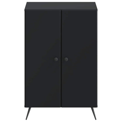 Schoenenkast BREDA 59,5 x 39,5 x 90 cm Bewerkt hout Zwart