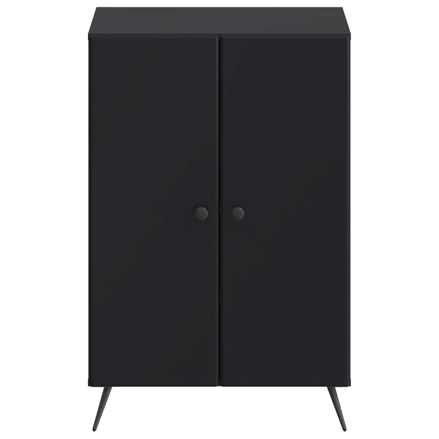 Schoenenkast BREDA 59,5 x 39,5 x 90 cm Bewerkt hout Zwart