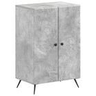 Schoenenkast Breda 59,5x39,5x90 cm bewerkt hout betongrijs