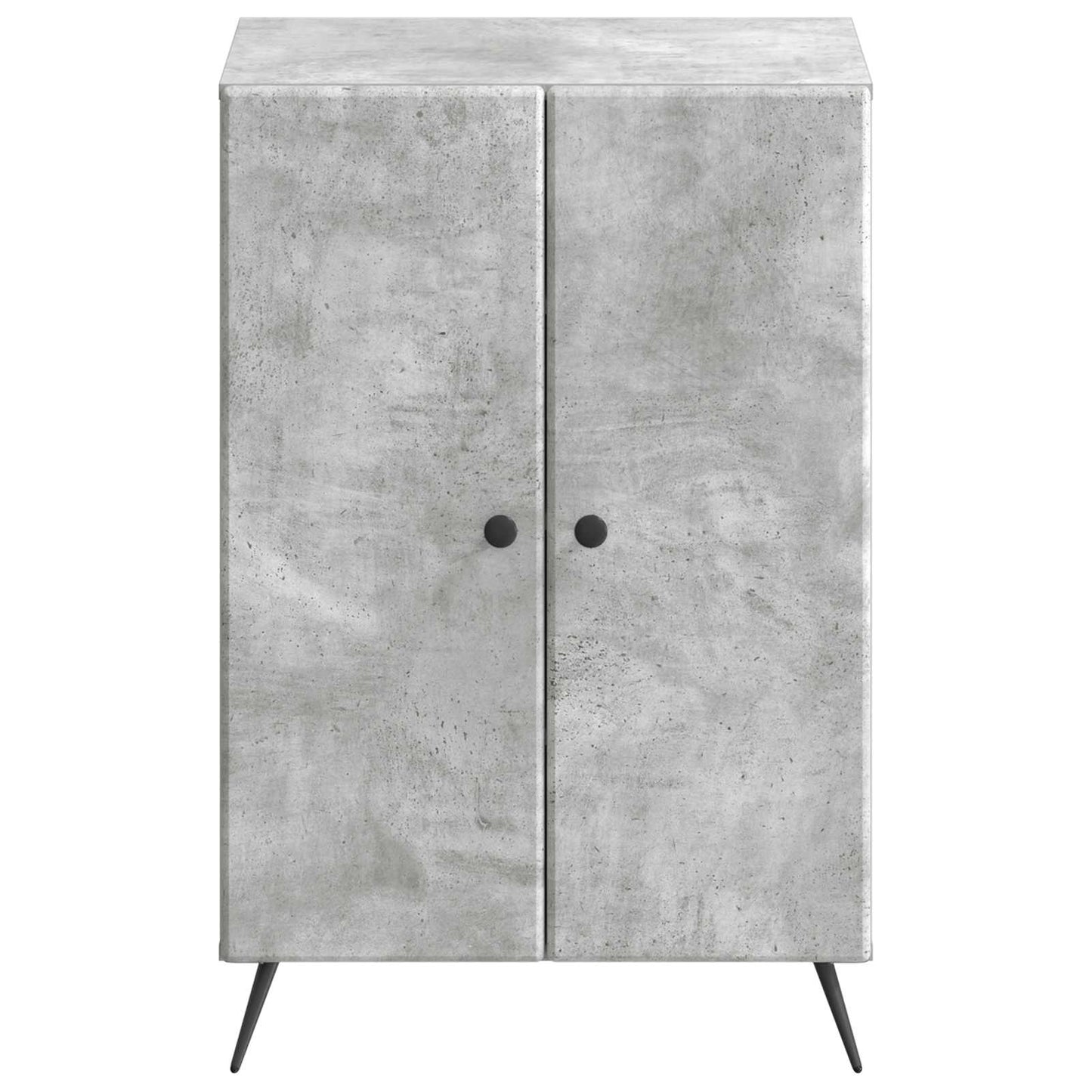 Schoenenkast BREDA 59,5 x 39,5 x 90 cm Bewerkt hout Betongrijs