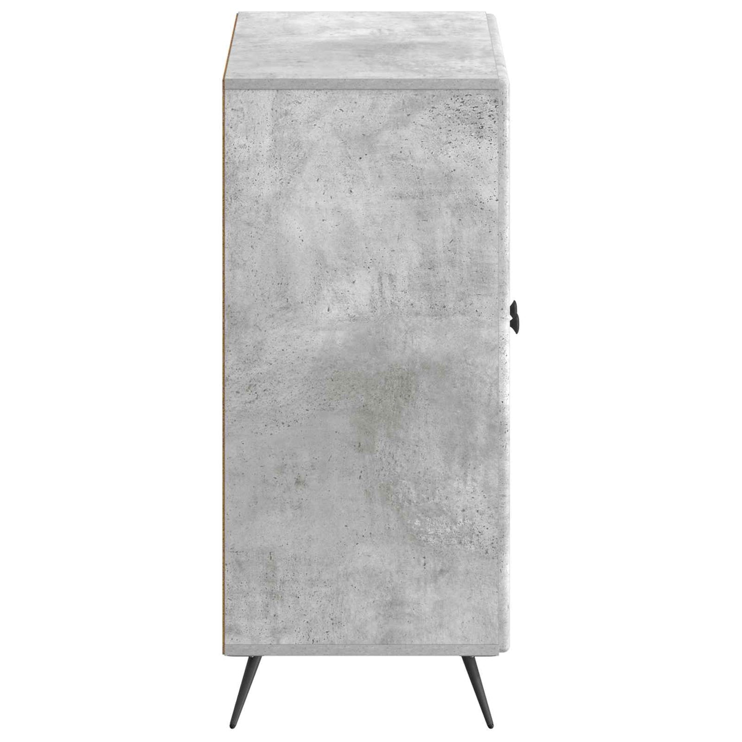 Schoenenkast BREDA 59,5 x 39,5 x 90 cm Bewerkt hout Betongrijs
