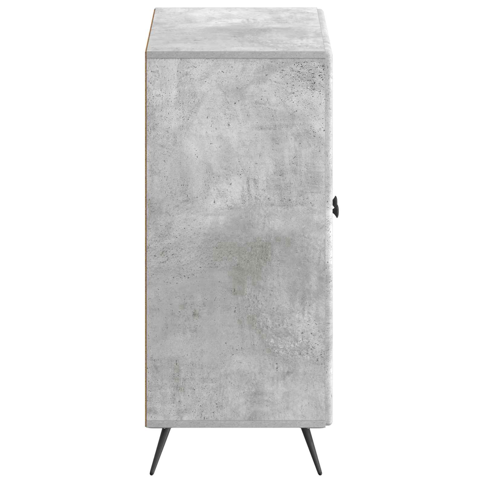 Schoenenkast BREDA 59,5 x 39,5 x 90 cm Bewerkt hout Betongrijs