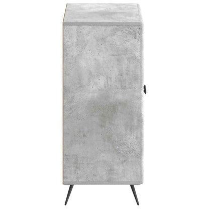 Schoenenkast BREDA 59,5 x 39,5 x 90 cm Bewerkt hout Betongrijs