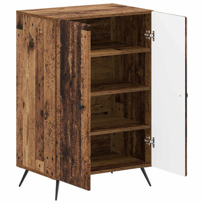 Schoenenkast BREDA 59,5 x 39,5 x 90 cm Bewerkt hout Oud hout