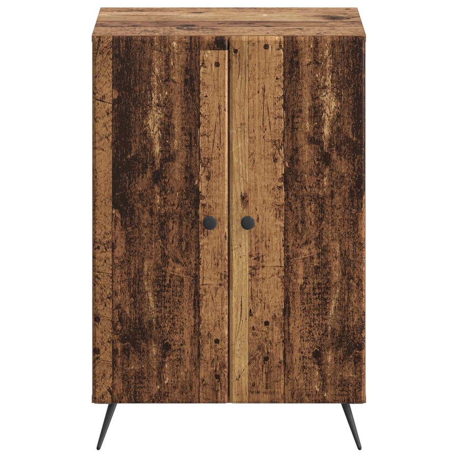 Schoenenkast BREDA 59,5 x 39,5 x 90 cm Bewerkt hout Oud hout