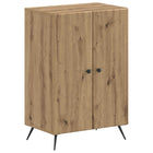 Schoenenkast BREDA 59,5x39,5x90 cm bewerkt hout artisanaal eiken