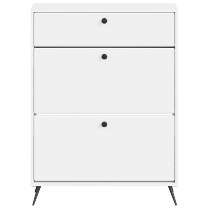 Schoenenkast BREDA 78 x 24 x 103 cm Bewerkt hout Wit
