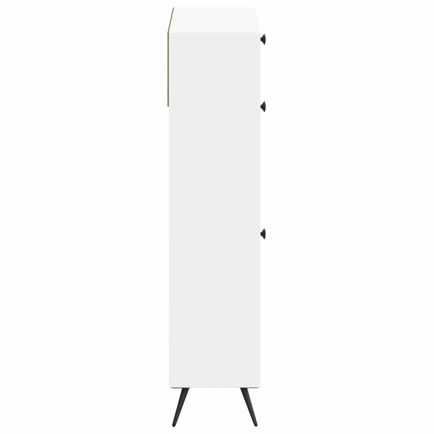 Schoenenkast BREDA 78 x 24 x 103 cm Bewerkt hout Wit