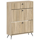 Schoenenkast Breda 78x24x103 cm Sonoma eiken