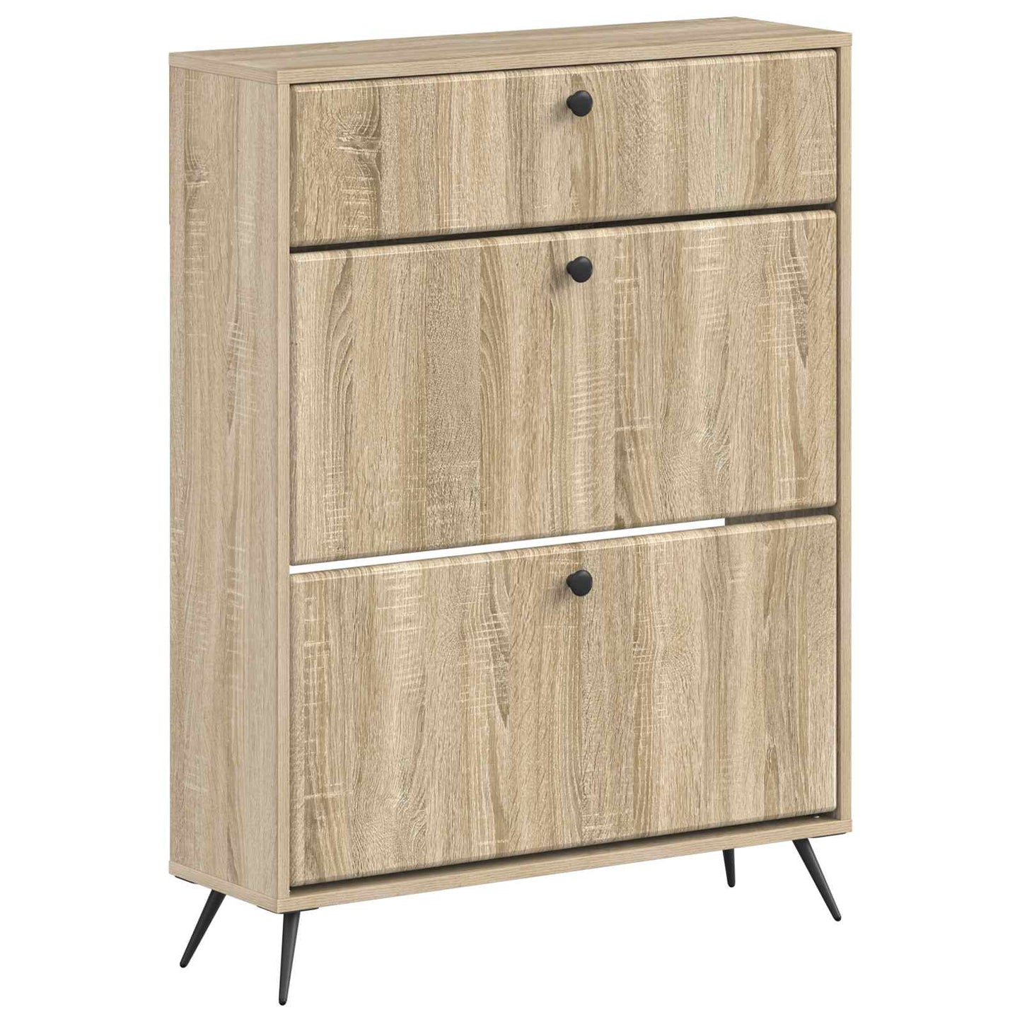 Schoenenkast BREDA 78 x 24 x 103 cm Bewerkt hout Sonoma Eiken