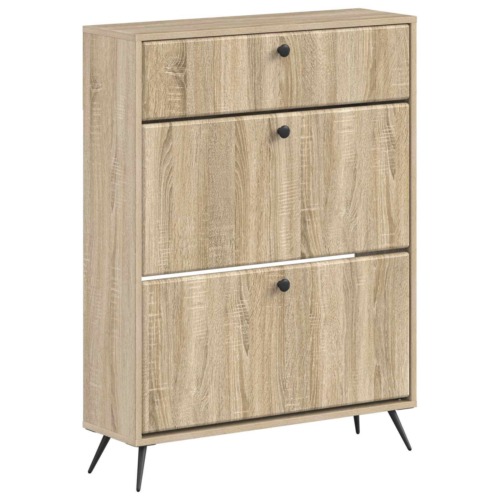Schoenenkast BREDA 78 x 24 x 103 cm Bewerkt hout Sonoma Eiken