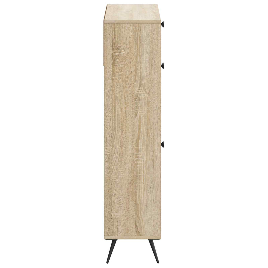 Schoenenkast BREDA 78 x 24 x 103 cm Bewerkt hout Sonoma Eiken