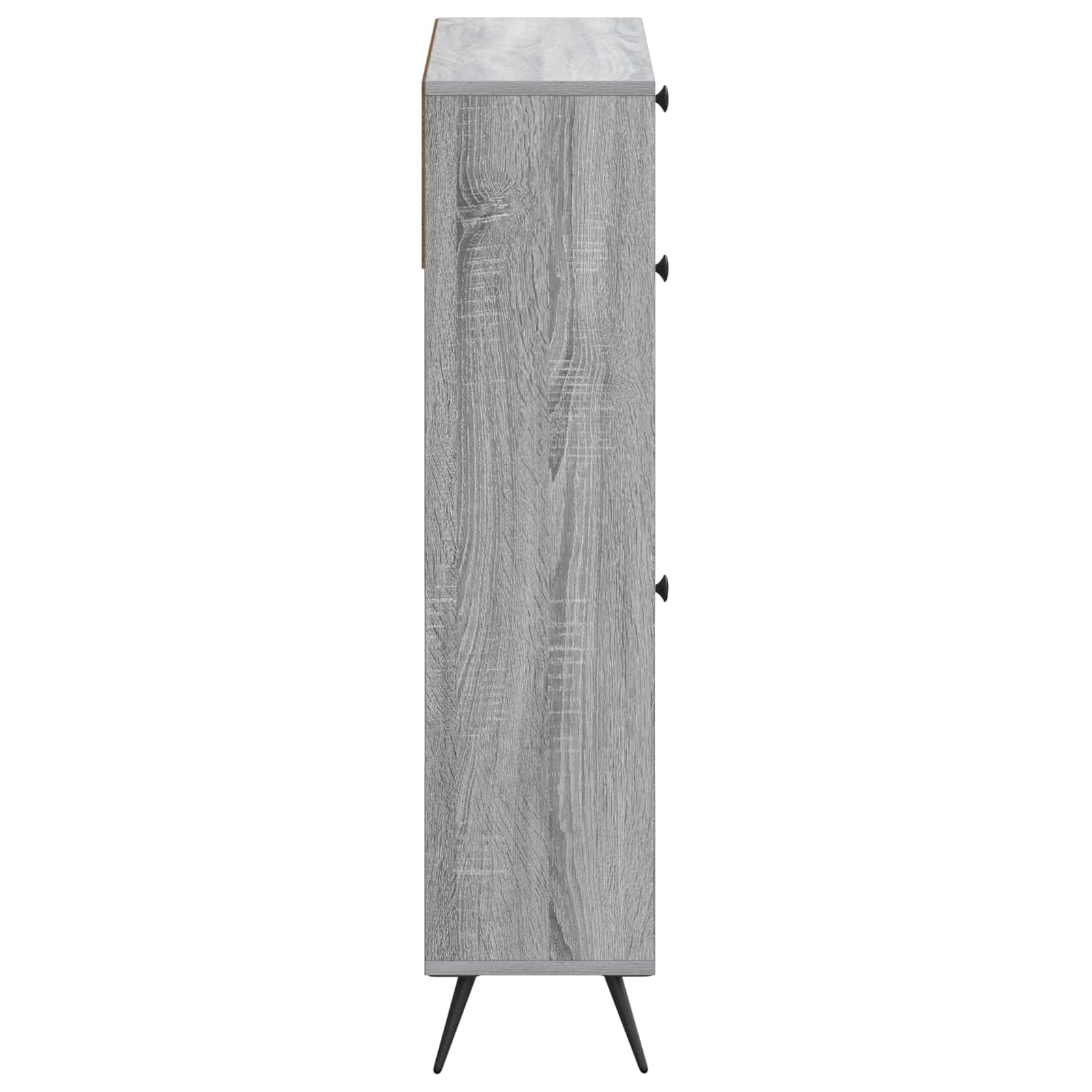 Schoenenkast BREDA 78 x 24 x 103 cm Bewerkt hout Grijs Sonoma