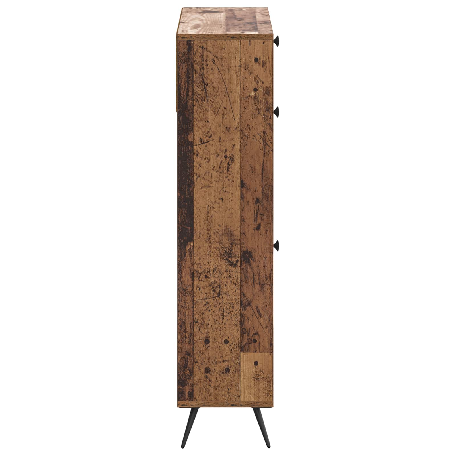 Schoenenkast BREDA 78 x 24 x 103 cm Bewerkt hout Oud hout