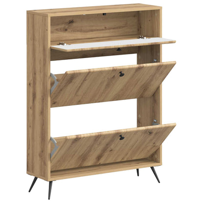Schoenenkast BREDA 78 x 24 x 103 cm Bewerkt hout