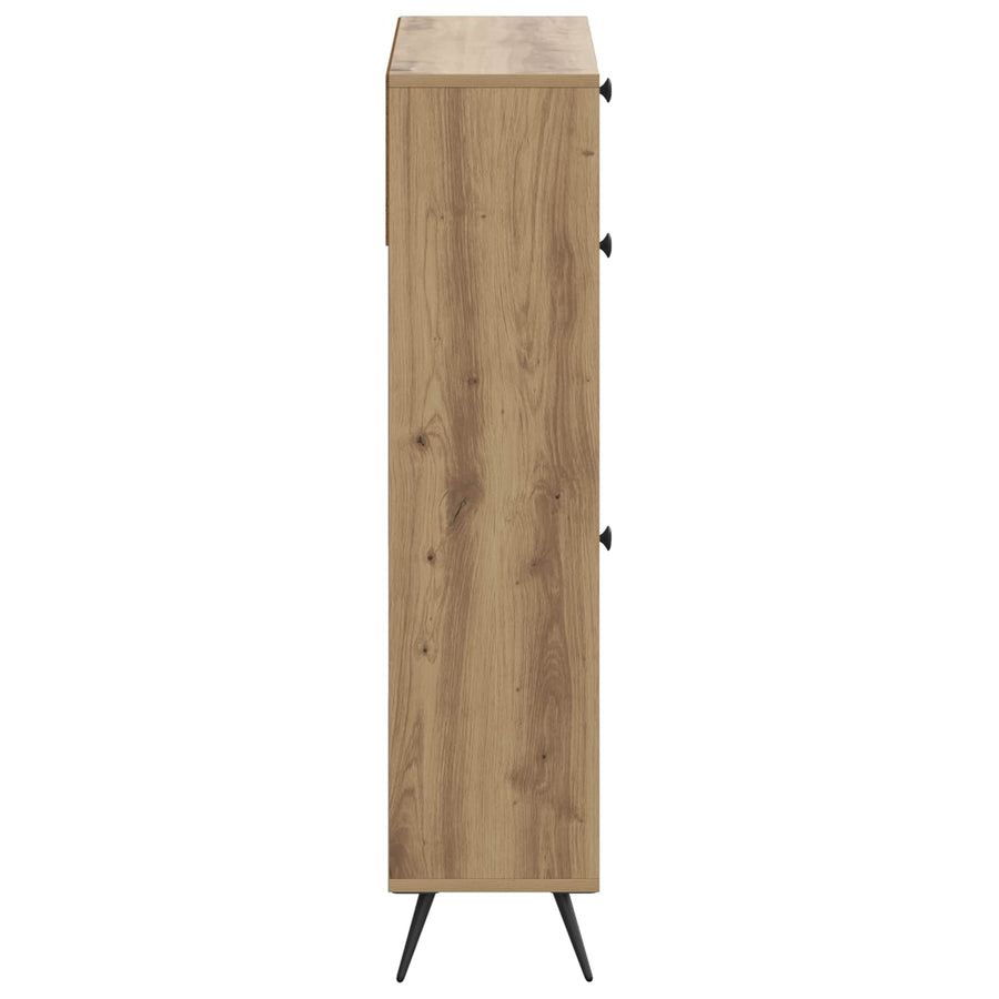 Schoenenkast BREDA 78 x 24 x 103 cm Bewerkt hout