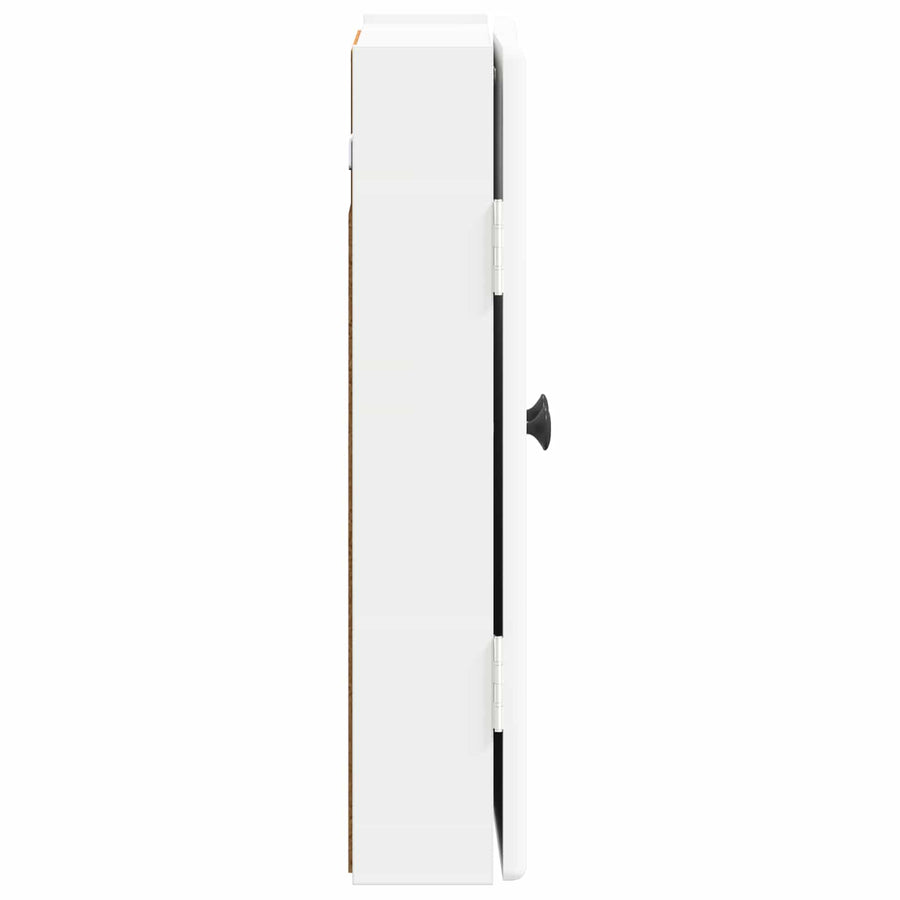 Dartbord Kabinet BREDA Wit 52,5 x 10,5 x 53,5 cm Bewerkt hout