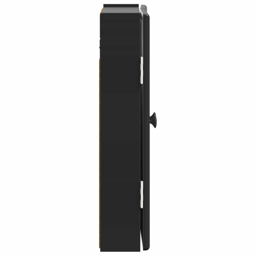 Dartbord Kabinet BREDA Zwart 52,5 x 10,5 x 53,5 cm Bewerkt hout
