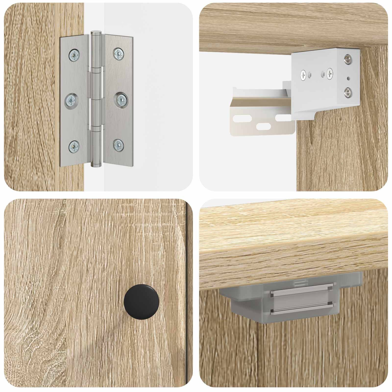 Dartbord Kabinet BREDA Sonoma Eiken 52,5 x 10,5 x 53,5 cm