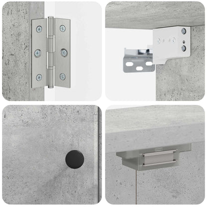 Dartbord Kabinet BREDA Betongrijs 52,5 x 10,5 x 53,5 cm