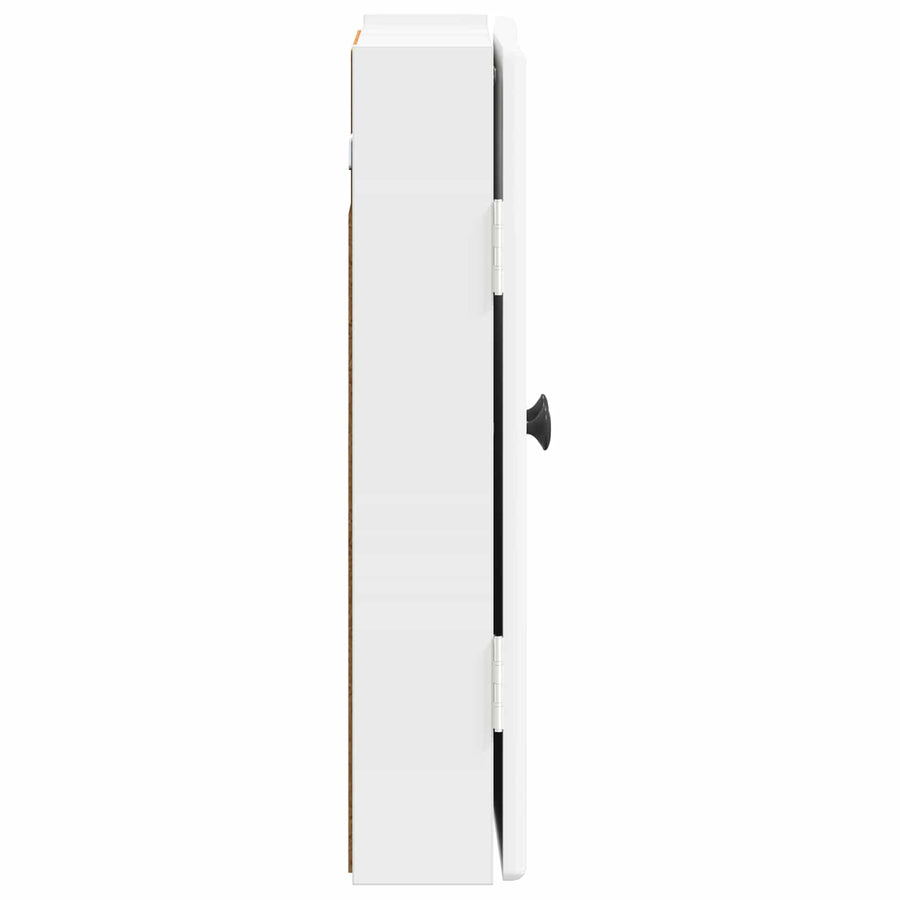 Dartbord Kabinet BREDA Hoogglans Wit 52,5 x 10,5 x 53,5 cm