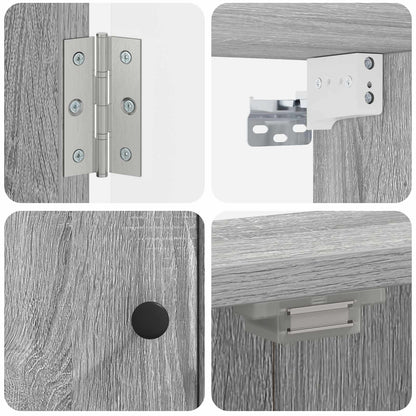 Dartbord Kabinet BREDA Grijs Sonoma 52,5 x 10,5 x 53,5 cm
