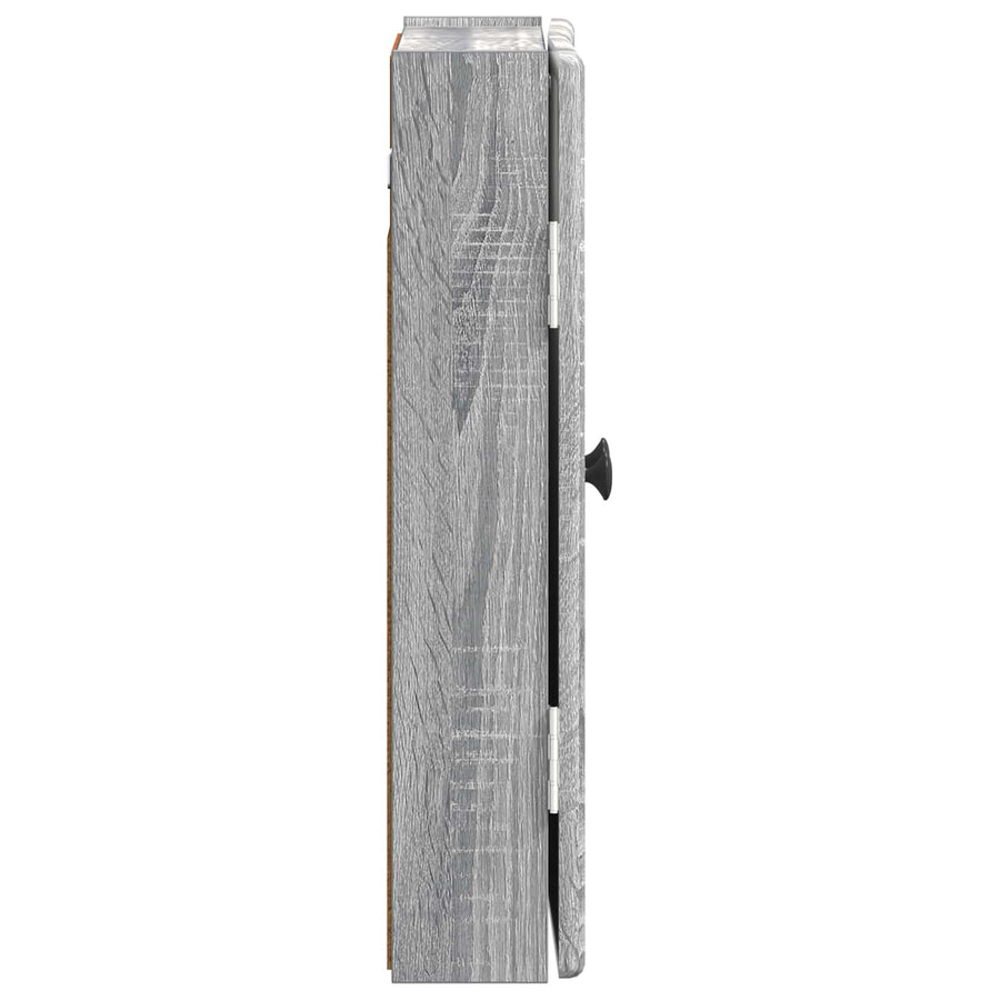 Dartbord Kabinet BREDA Grijs Sonoma 52,5 x 10,5 x 53,5 cm