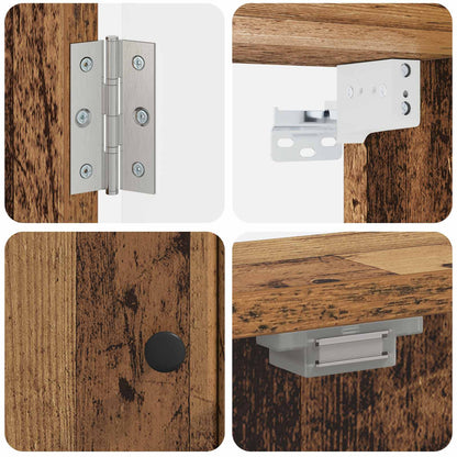 Dartbord Kabinet BREDA Oud hout 52,5 x 10,5 x 53,5 cm