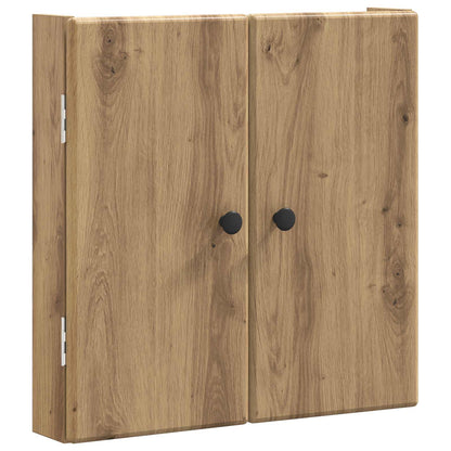 Dartbord Kabinet BREDA Artisanaal eiken 52,5 x 10,5 x 53,5 cm