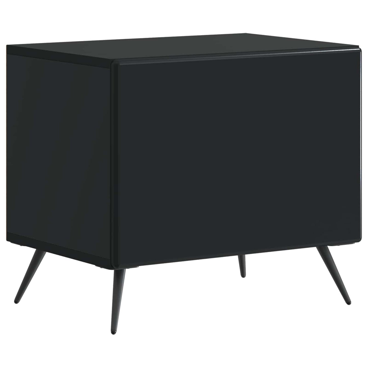 Tv-meubel Zwart Bewerkt hout