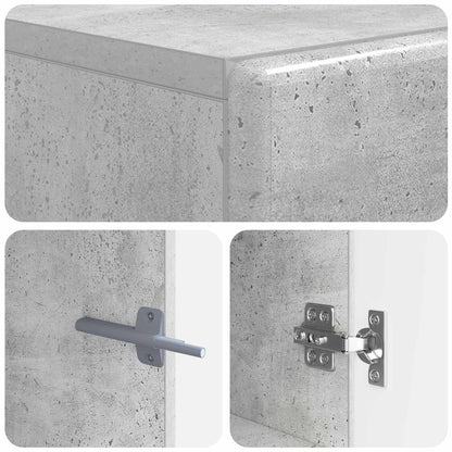 Tv-meubel Betongrijs Bewerkt hout