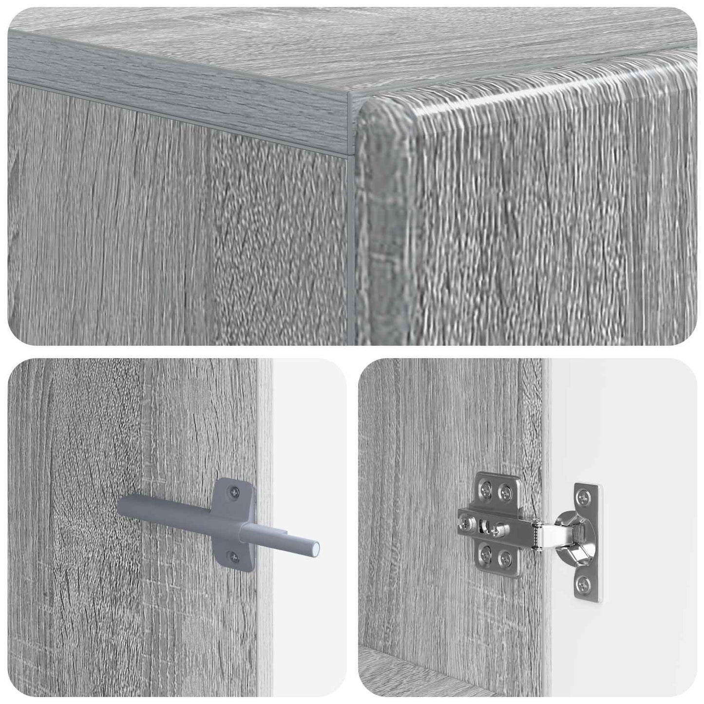 Tv-meubel Grijs Sonoma Bewerkt hout