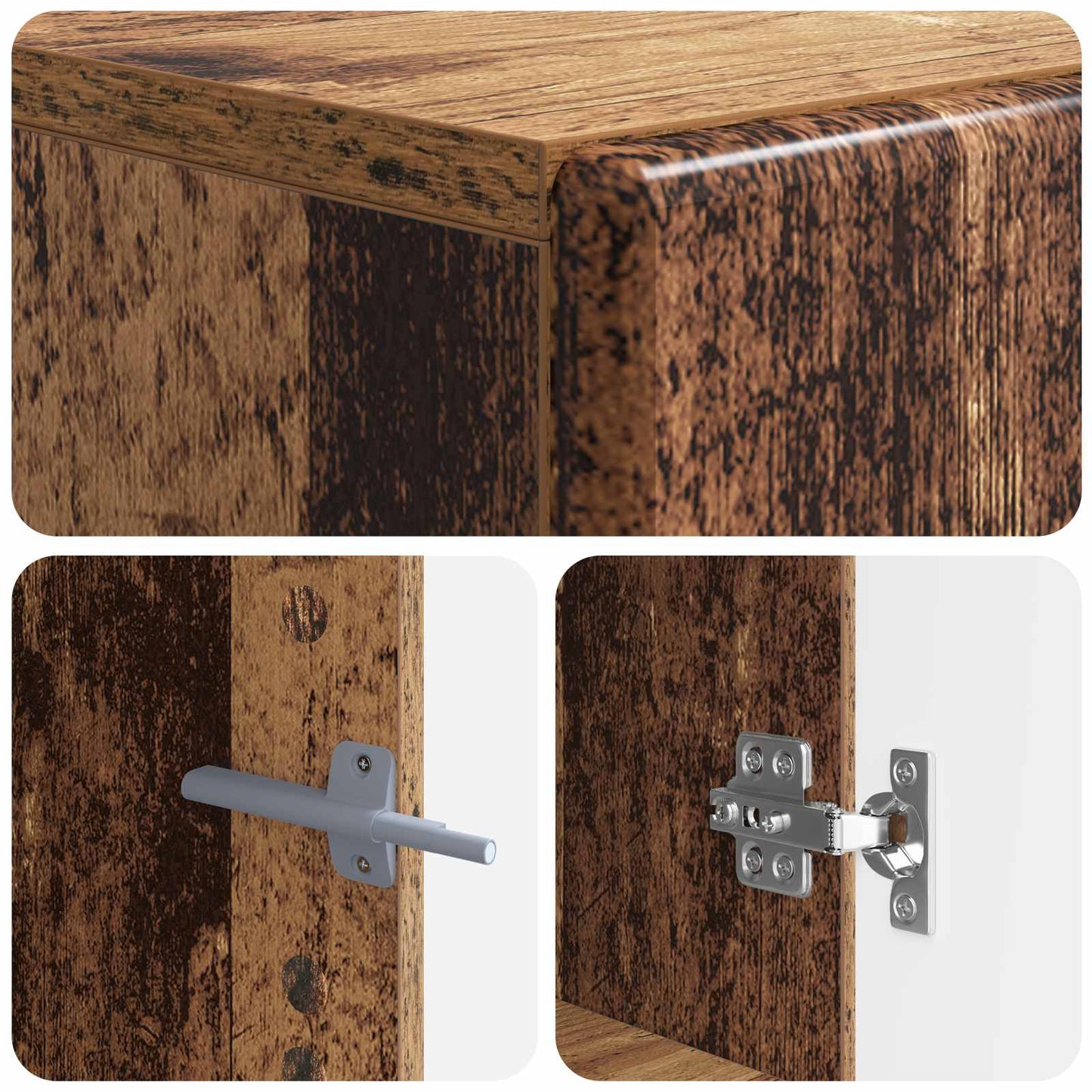 Tv-meubel Oud hout Bewerkt hout