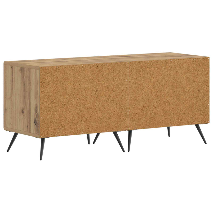 Tv-meubel Artisanaal eiken Bewerkt hout