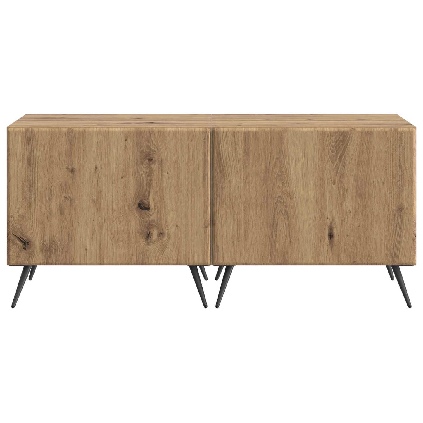 Tv-meubel Artisanaal eiken Bewerkt hout