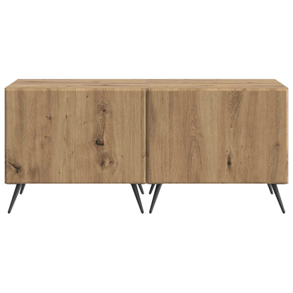 Tv-meubel Artisanaal eiken Bewerkt hout