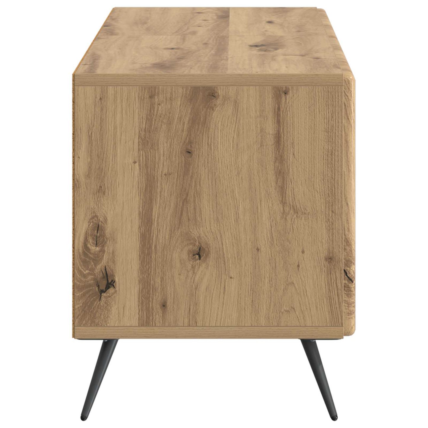 Tv-meubel Artisanaal eiken Bewerkt hout