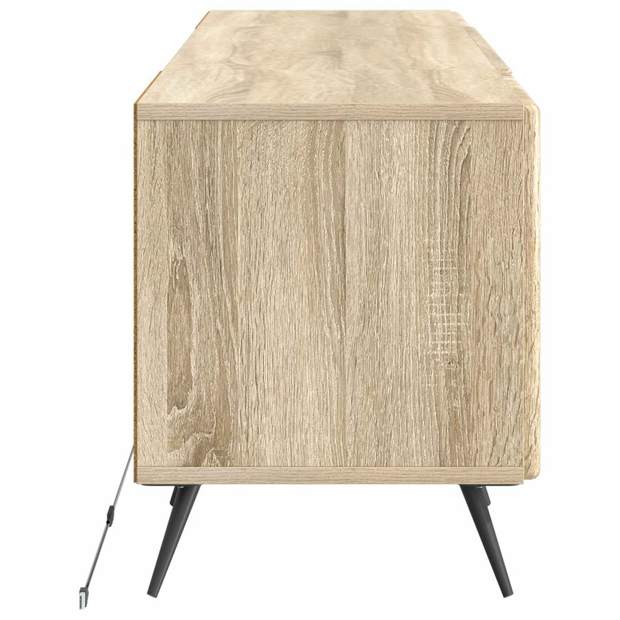 LED tv-meubel Sonoma Eiken Bewerkt hout