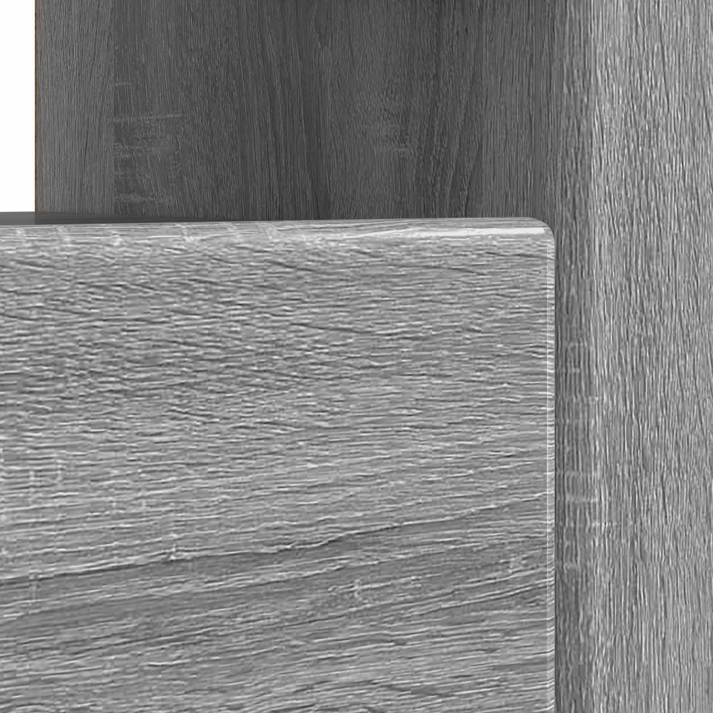 LED tv-meubel Grijs Sonoma Bewerkt hout