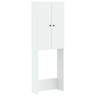 Toiletkast 66x25,5x190 cm bewerkt hout wit