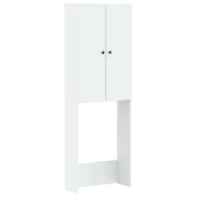 Toiletkast 66x25,5x190 cm bewerkt hout wit