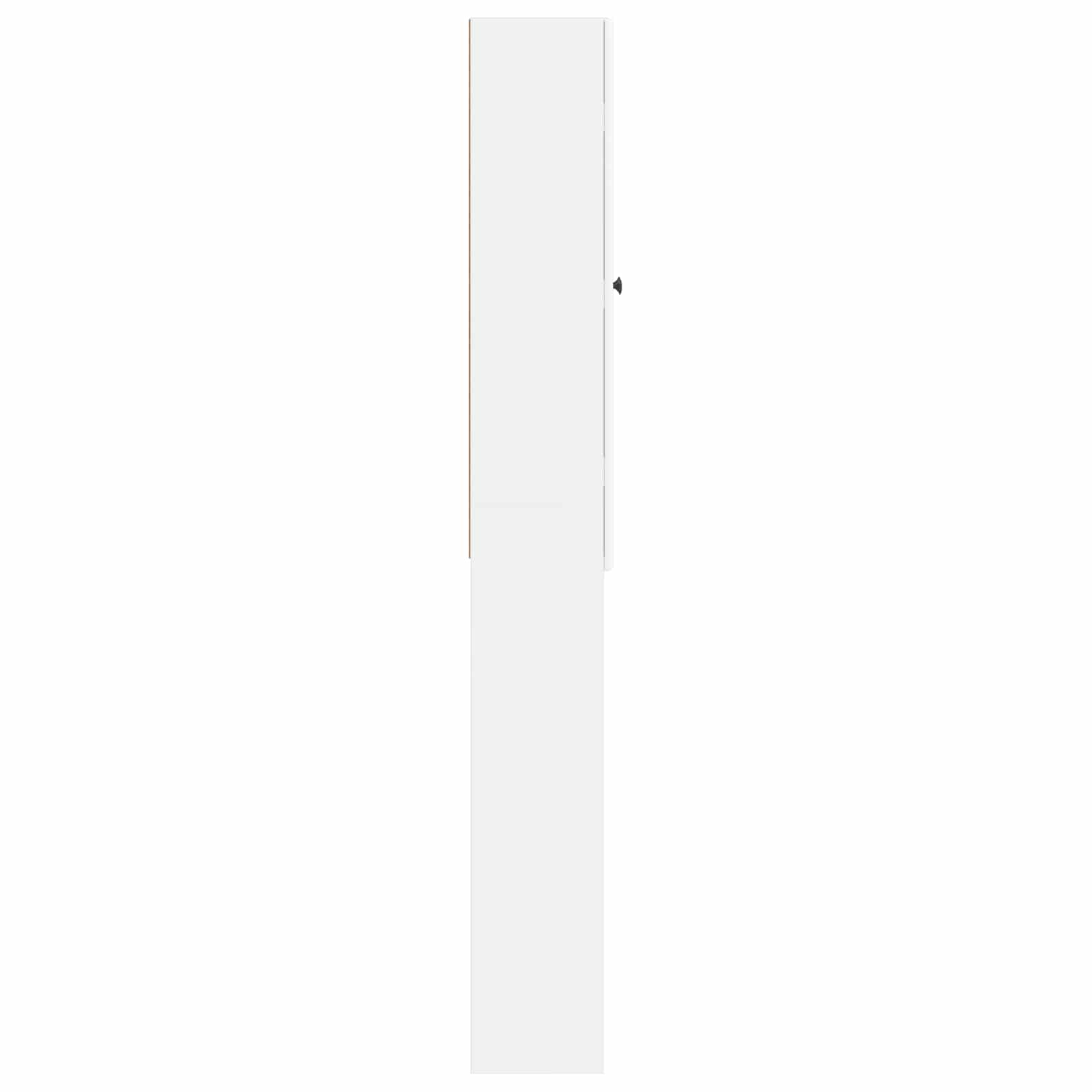 Toiletkast BREDA Wit 66 x 25,5 x 190 cm Bewerkt hout