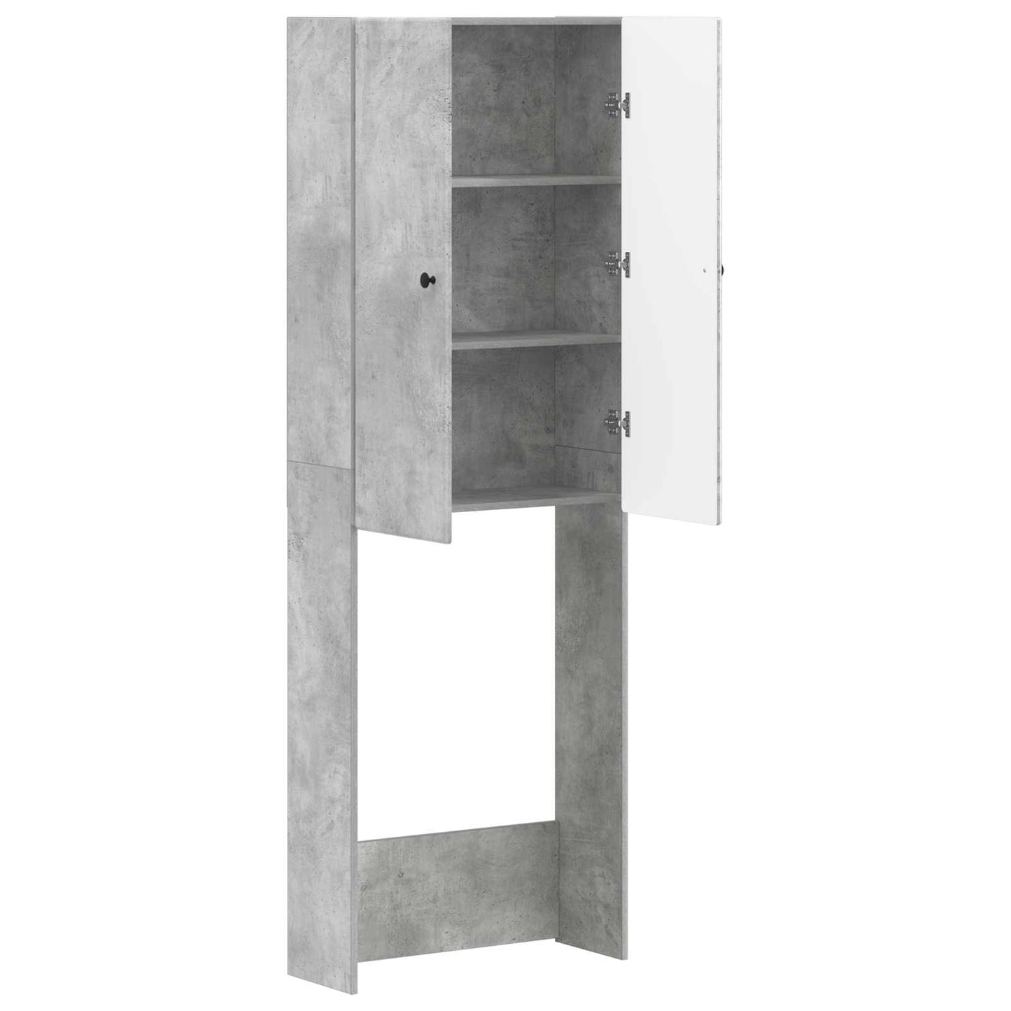 Toiletkast BREDA Betongrijs 66 x 25,5 x 190 cm Bewerkt hout