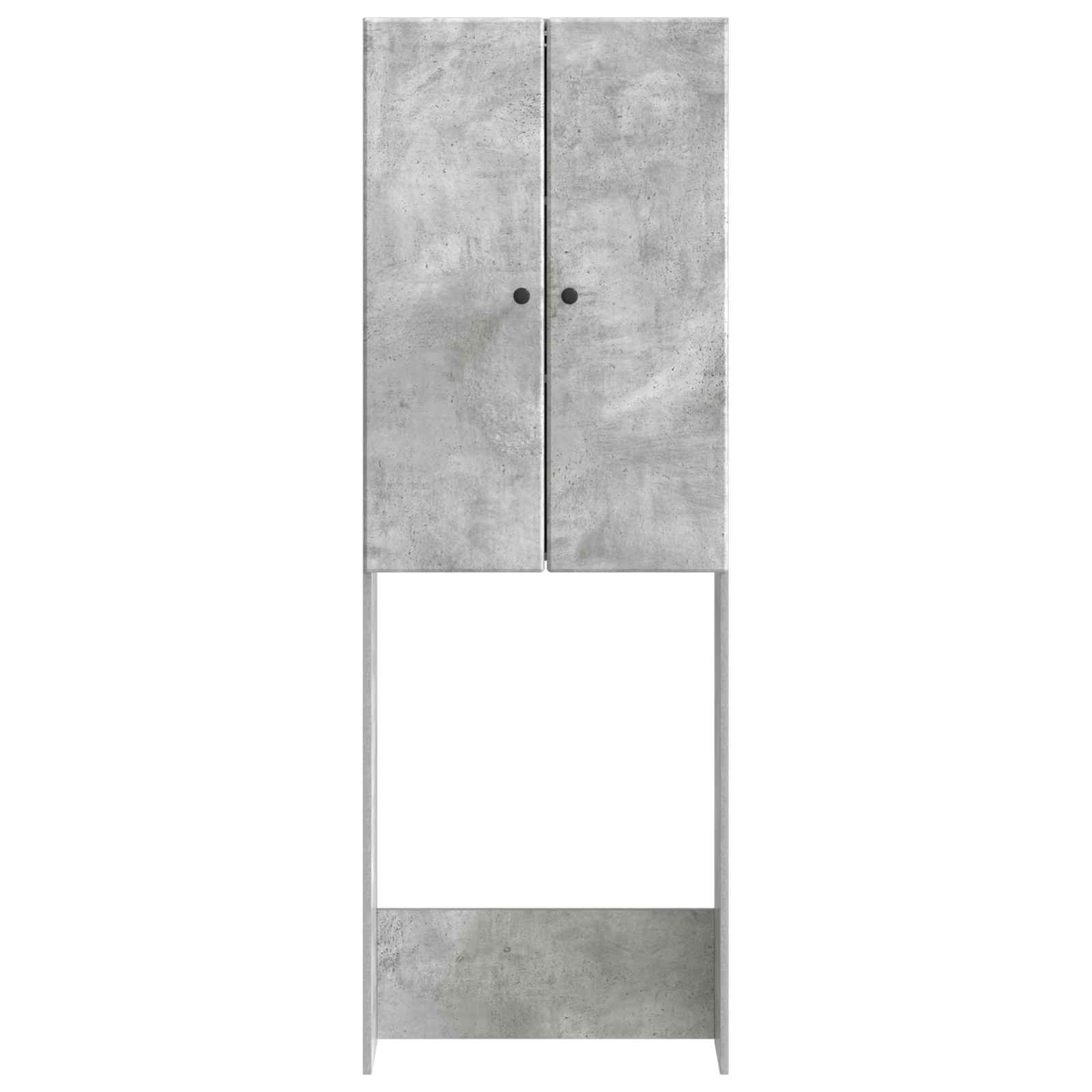 Toiletkast BREDA Betongrijs 66 x 25,5 x 190 cm Bewerkt hout