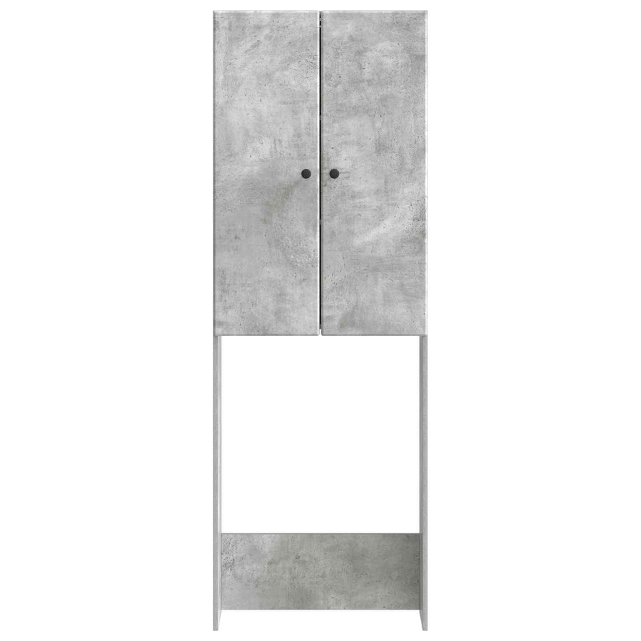Toiletkast BREDA Betongrijs 66 x 25,5 x 190 cm Bewerkt hout