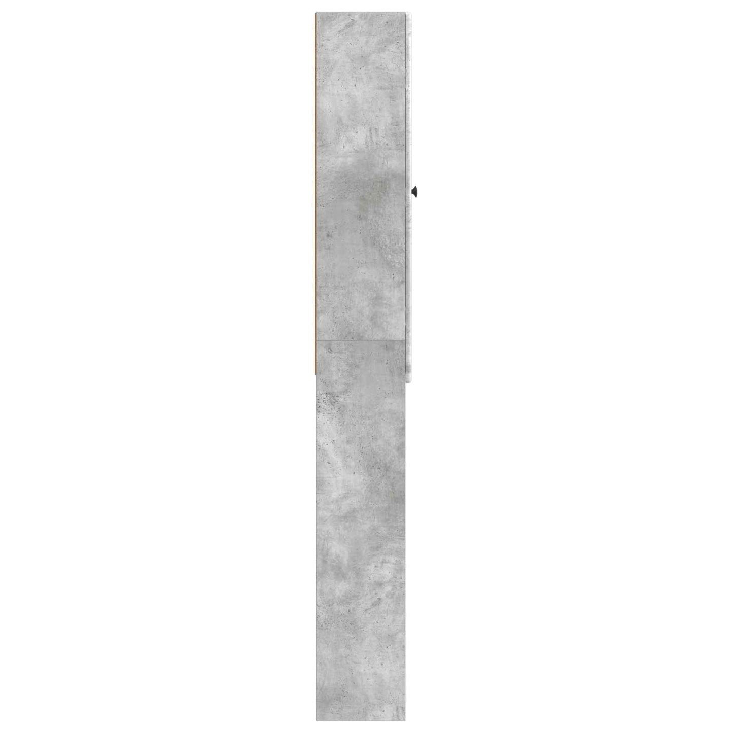 Toiletkast BREDA Betongrijs 66 x 25,5 x 190 cm Bewerkt hout