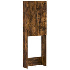 Toiletkast 66x25,5x190 cm gerookt eiken bewerkt hout