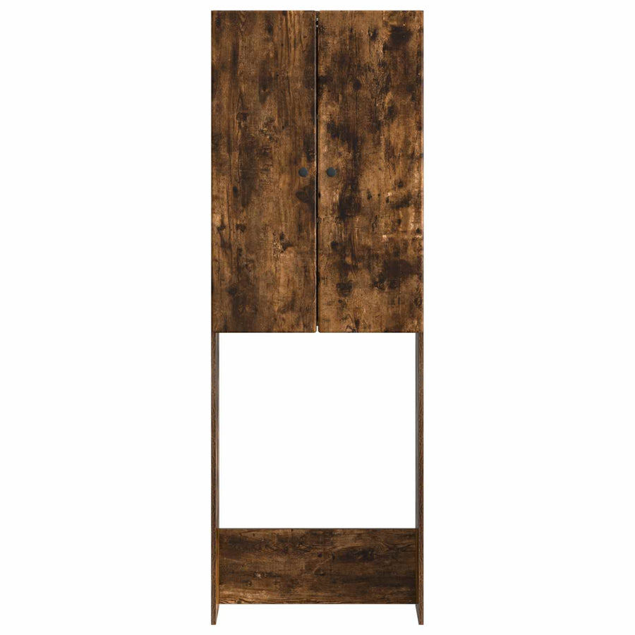 Toiletkast BREDA Gerookt eiken 66 x 25,5 x 190 cm Bewerkt hout