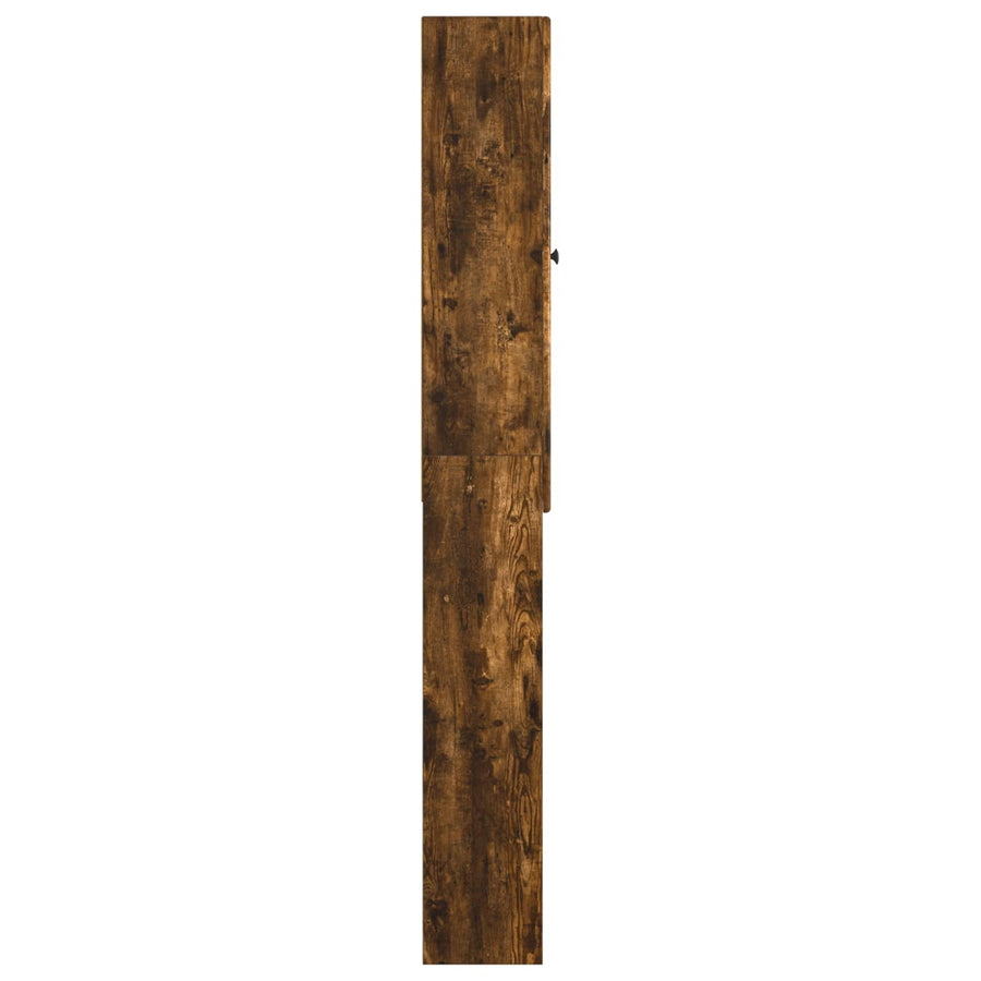 Toiletkast BREDA Gerookt eiken 66 x 25,5 x 190 cm Bewerkt hout